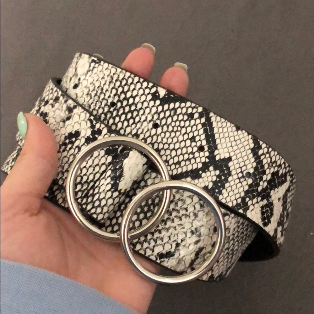 Snakeskin belt